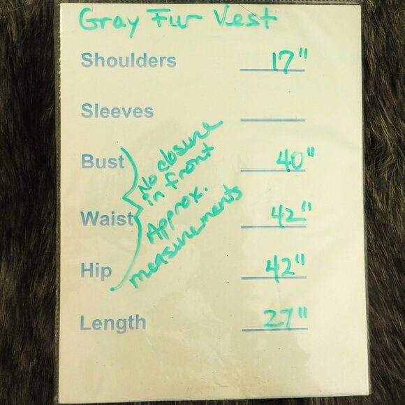 Xhilaration Gray Faux Fur Vest............625 - Picture 7 of 7